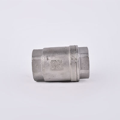 Finitura in argento 1/2''-3.0'' in acciaio inossidabile NPT BSP 201 304 Valvola di controllo a senso unico senza ritorno