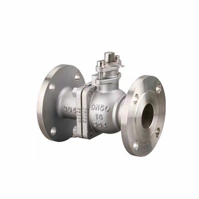 Valvola a sfera in acciaio inossidabile ad alta pressione con fusione durevole e connessione a flange
