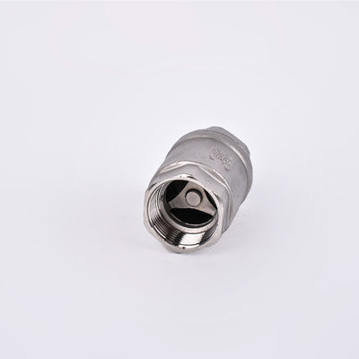 Finitura in argento 1/2''-3.0'' in acciaio inossidabile NPT BSP 201 304 Valvola di controllo a senso unico senza ritorno