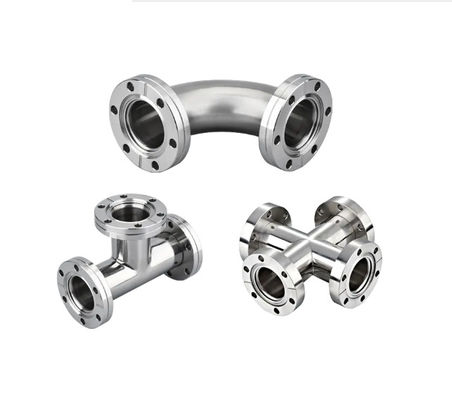 Acciaio inossidabile 301/304/316 KF Equal Tee Connect Flange Vacuum Fitting con supporto OEM