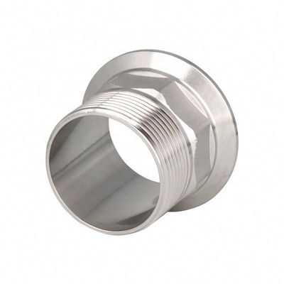 Maschio Esagonale Sanitario Acciaio inossidabile 304 316L Ferrule a filo Tri Clamp Pipe Fitting