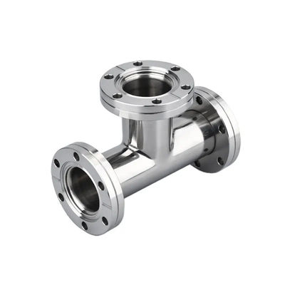 Acciaio inossidabile 301/304/316 KF Equal Tee Connect Flange Vacuum Fitting con supporto OEM