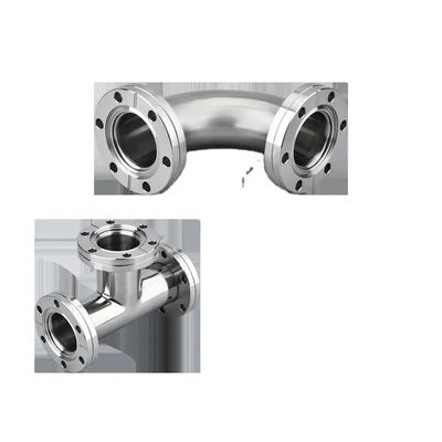 Acciaio inossidabile 301/304/316 KF Equal Tee Connect Flange Vacuum Fitting con supporto OEM