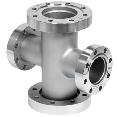 Acciaio inossidabile 301/304/316 KF Equal Tee Connect Flange Vacuum Fitting con supporto OEM