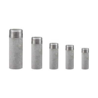 Testa rotonda Nipples in acciaio inossidabile per impianti per tubi 201/304/316 Filo maschio Filo femmina