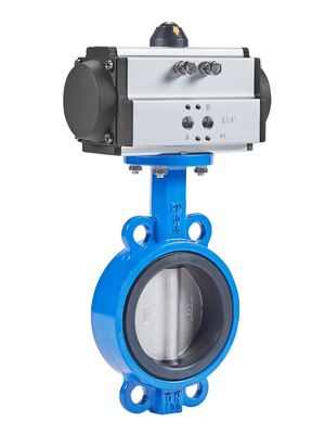 1/4''-6'' Port Size Sanitary Pneumatic Butterfly Valves con costruzione SS304 / 316L