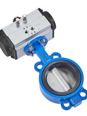 1/4''-6'' Port Size Sanitary Pneumatic Butterfly Valves con costruzione SS304 / 316L