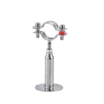 Tenitore di tubi regolabile in acciaio inossidabile argento 304 con connessione a filo/clamp/saldatura