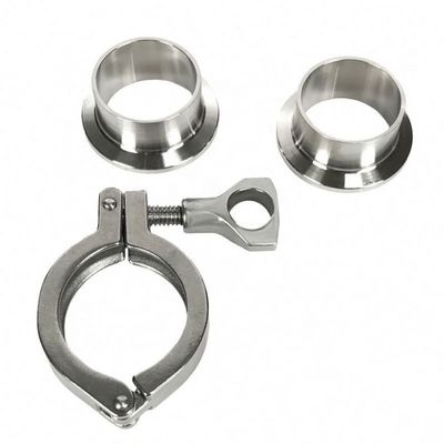 Codice Testa rotonda SS304 316L Fittings sanitari per impianti sanitari per tubi in acciaio inossidabile