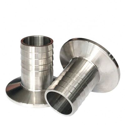 Sanitario 304 316L in acciaio inossidabile Tri Clamp Hose Ferrule Fitting con codice testa rotonda
