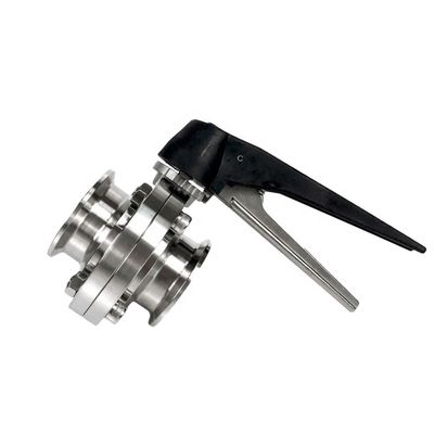 Attraente SS304/SS316 Tipo Nero Maniglia del grilletto Valvola farfalla per DN20-200 Port Size