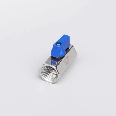 Valvola a sfera minima uguale 1/8" WZ acciaio inossidabile 304 316 FF 1000PSI/PN63 Manuale di vite