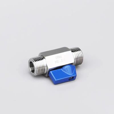 Valvola a sfera minima uguale 1/8" WZ acciaio inossidabile 304 316 FF 1000PSI/PN63 Manuale di vite