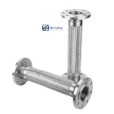 Tubo ondulato in metallo flessibile con connessione a flange tubo in acciaio inossidabile 304 316
