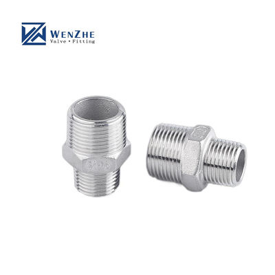 304/316L in acciaio inossidabile BSP/NPT filo maschile sottile esagonale per media idrici 1/4''-4.0
