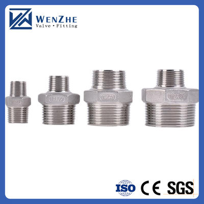 304/316L in acciaio inossidabile BSP/NPT filo maschile sottile esagonale per media idrici 1/4''-4.0