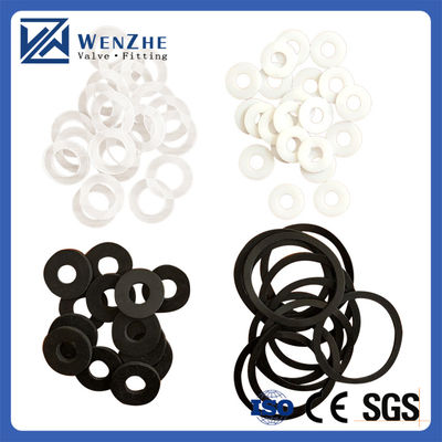 Bianco di grado alimentare Tri Clamp Pipe Silicone PTFE Gasket per materiale EPDM personalizzato