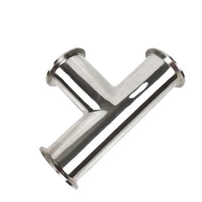 T-shirt tri-clamp in acciaio inossidabile sanitario personalizzato per una connessione eguale in bagno