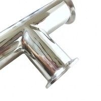 T-shirt tri-clamp in acciaio inossidabile sanitario personalizzato per una connessione eguale in bagno
