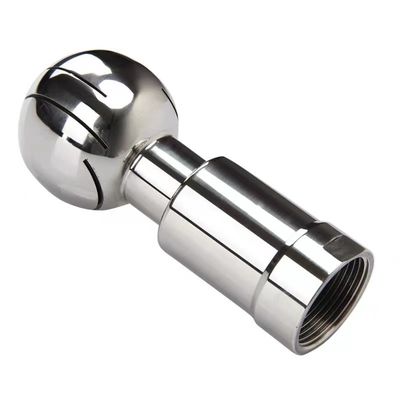 WZ SS 304 316 316L Tri Clamp Sanitary Hose Joint con sfera di pulizia rotativa 360