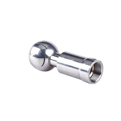WZ SS 304 316 316L Tri Clamp Sanitary Hose Joint con sfera di pulizia rotativa 360