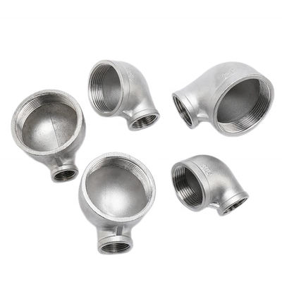 90 gradi gomito galvanizzato ferro malleabile/acciaio inossidabile 201 304 316 raccordi per tubi NPT BSPT BSPP