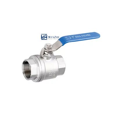 3/8" Ss304 Valvola a sfera a pressione normale con connessione a filo 3A DIN NPT BSPT BSPP
