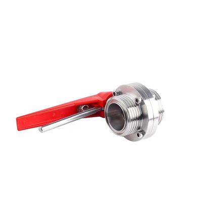 WZ in acciaio inossidabile 304 316 316L Valvola farfalla a filo uguale a 1/8 "--4" per DIN 3A SMS