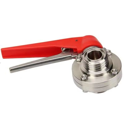 WZ in acciaio inossidabile 304 316 316L Valvola farfalla a filo uguale a 1/8 "--4" per DIN 3A SMS