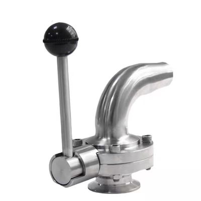 304 316 In acciaio inossidabile Sanitary Side Elbow Quick Butterfly Valve con saldatura manuale