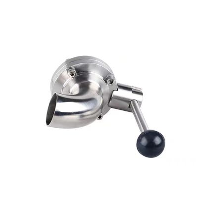 304 316 In acciaio inossidabile Sanitary Side Elbow Quick Butterfly Valve con saldatura manuale