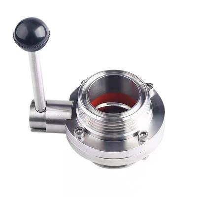 304 316 316L filo di saldatura a chiusura a farfalla manuale DIN 3A SMS WZ acciaio inossidabile