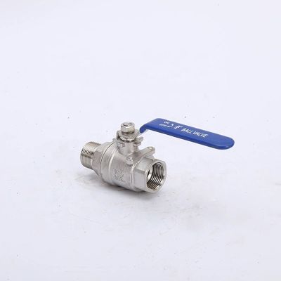 Valvola a sfera galleggiante di alta temperatura di acciaio inossidabile 2PC maschile e femminile per industria