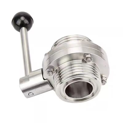 304 316 316L filo di saldatura a chiusura a farfalla manuale DIN 3A SMS WZ acciaio inossidabile