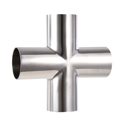 WZ ISO Standard Size 4 Way Elbow Pipe Fitting in acciaio inossidabile 304/316 per sanitari