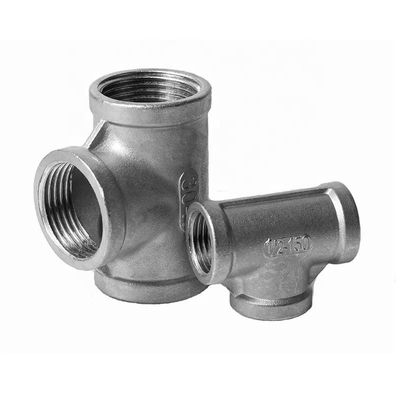 Acciaio inossidabile 201 304 316 TEE BSPT interno BSP Thread Equal Diameter Pipe Fittings