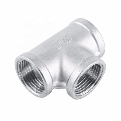 Acciaio inossidabile 201 304 316 TEE BSPT interno BSP Thread Equal Diameter Pipe Fittings