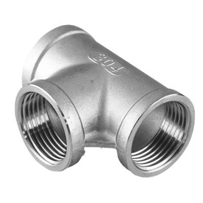 Acciaio inossidabile 201 304 316 TEE BSPT interno BSP Thread Equal Diameter Pipe Fittings