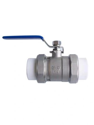 Valvola a sfera di acqua di saldatura a caldo a doppia unione in acciaio inossidabile per applicazioni industriali