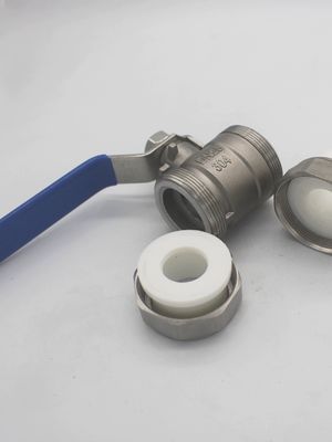 Valvola a sfera di acqua di saldatura a caldo a doppia unione in acciaio inossidabile per applicazioni industriali