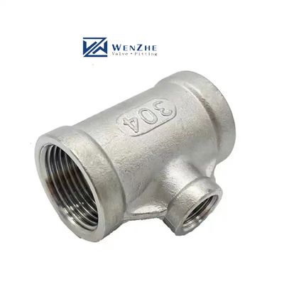 Fittings in acciaio inossidabile giuntura di collegamento NPT BSPT riduttore Tee Unione conica a croce M/F