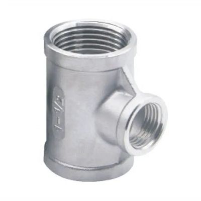 Fittings in acciaio inossidabile giuntura di collegamento NPT BSPT riduttore Tee Unione conica a croce M/F