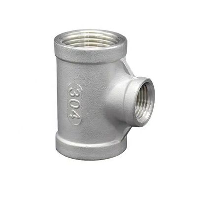 Fittings in acciaio inossidabile giuntura di collegamento NPT BSPT riduttore Tee Unione conica a croce M/F