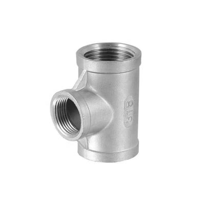 Fittings in acciaio inossidabile giuntura di collegamento NPT BSPT riduttore Tee Unione conica a croce M/F