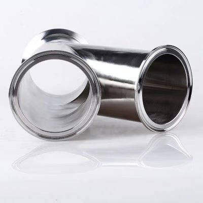 304 316 Tipo Y Tri Clamp Tee 3 Way Pipe Fitting DIN SMS 3A con connessione di saldatura