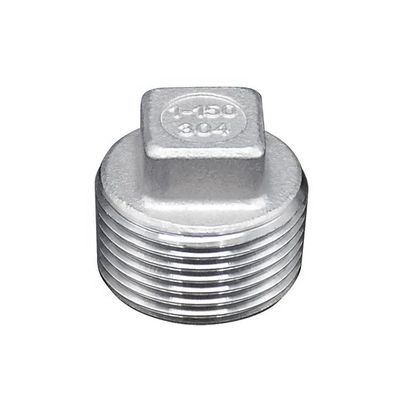 Acciaio inossidabile 304 201 Tubo fuso con testa quadrata con chiusura a striscio di classe 150 2' NPT Maschio a filo