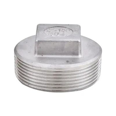 Acciaio inossidabile 304 201 Tubo fuso con testa quadrata con chiusura a striscio di classe 150 2' NPT Maschio a filo