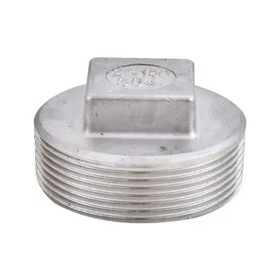 Acciaio inossidabile 304 201 Tubo fuso con testa quadrata con chiusura a striscio di classe 150 2' NPT Maschio a filo