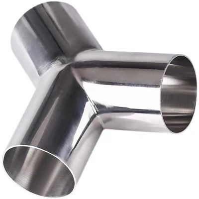 1/8"--4" Silver WZ DN50 SS304 316L Acciaio inossidabile Sanitario Tipo Y Tee Pipe Adapter