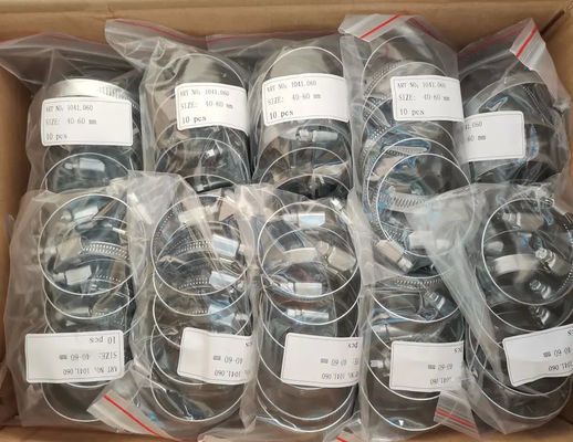 Connessione di saldatura Chiusura del tubo e chiusura del verme di tipo tedesco in acciaio inossidabile 201